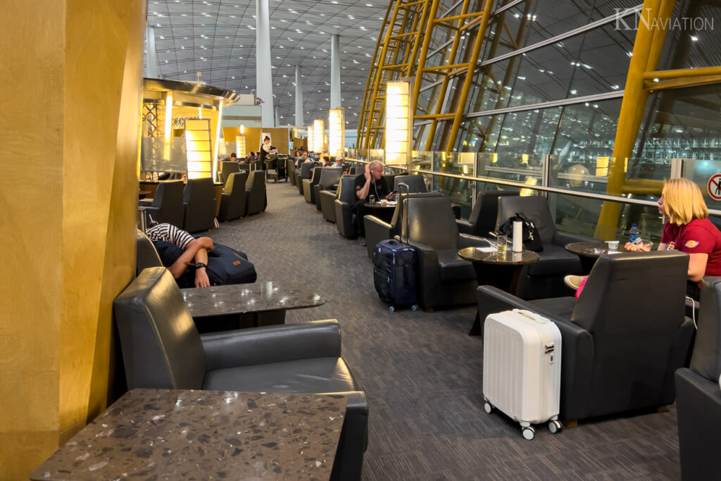 Air China Business Class Lounge Beijing Seating