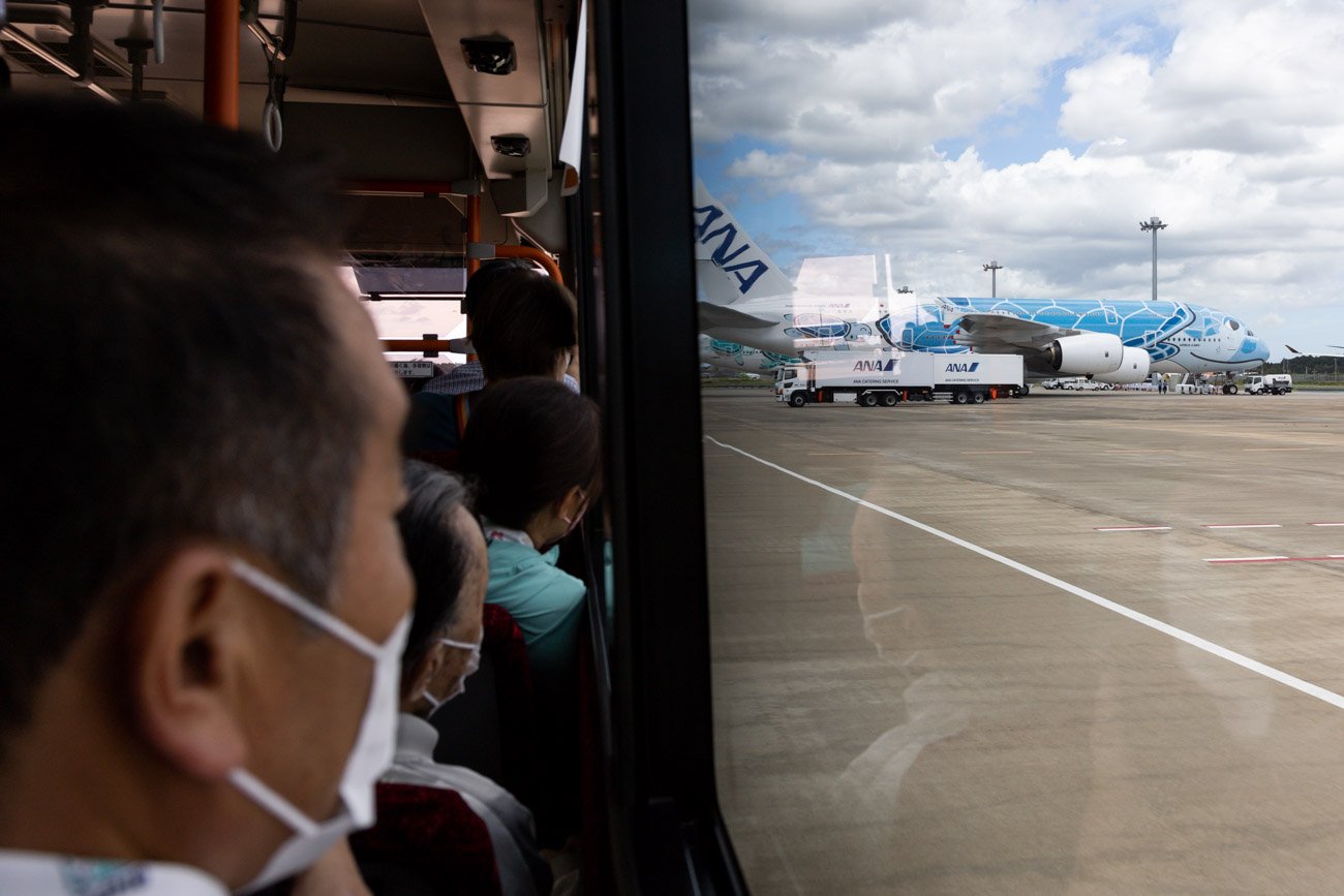 ANA A380 Charter Boarding