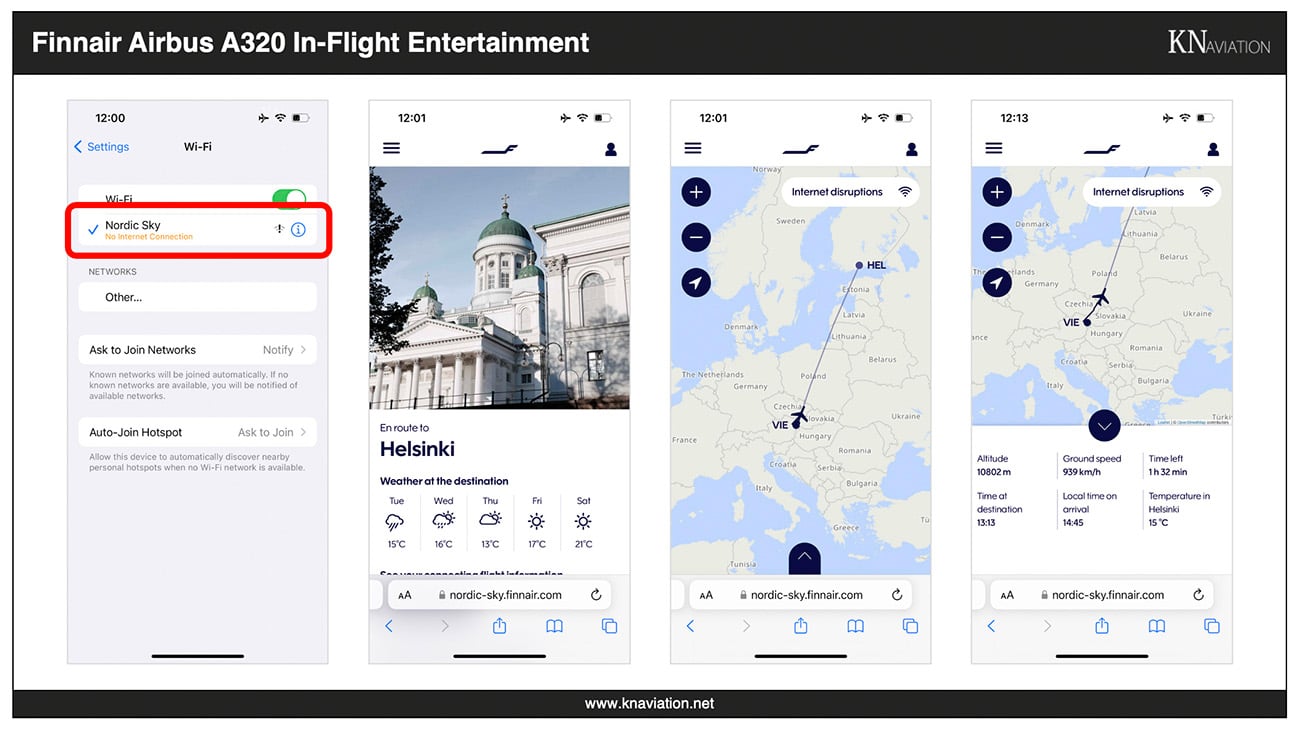 Finnair A320 Onboard Entertainment