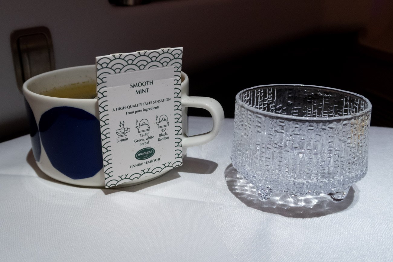 Finnair Business Class Tea