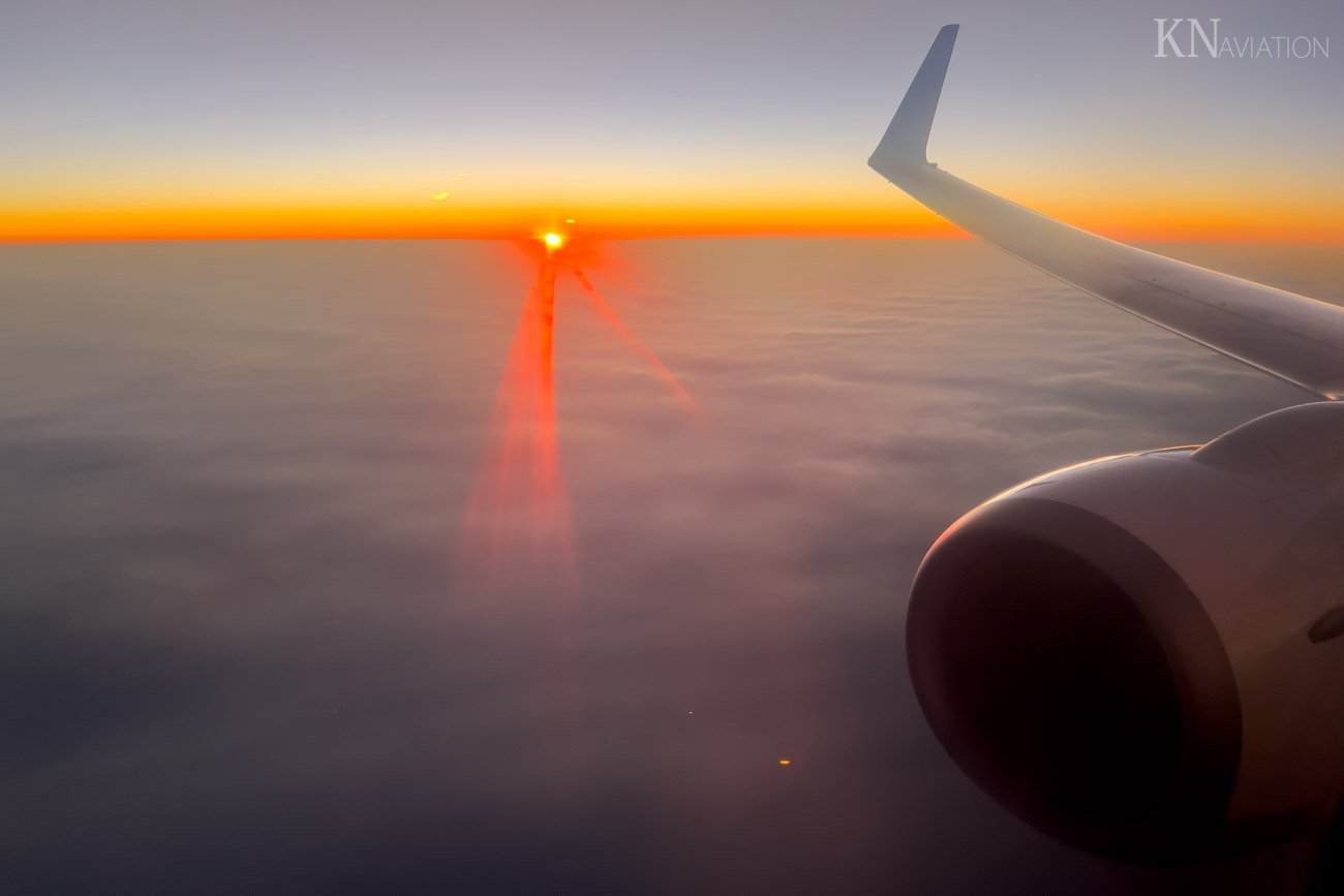 Sunset Onboard Jeju Air