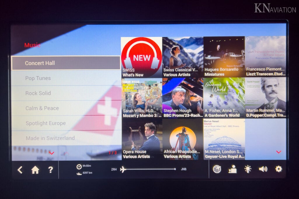 Swiss A340 In-Flight Entertainment