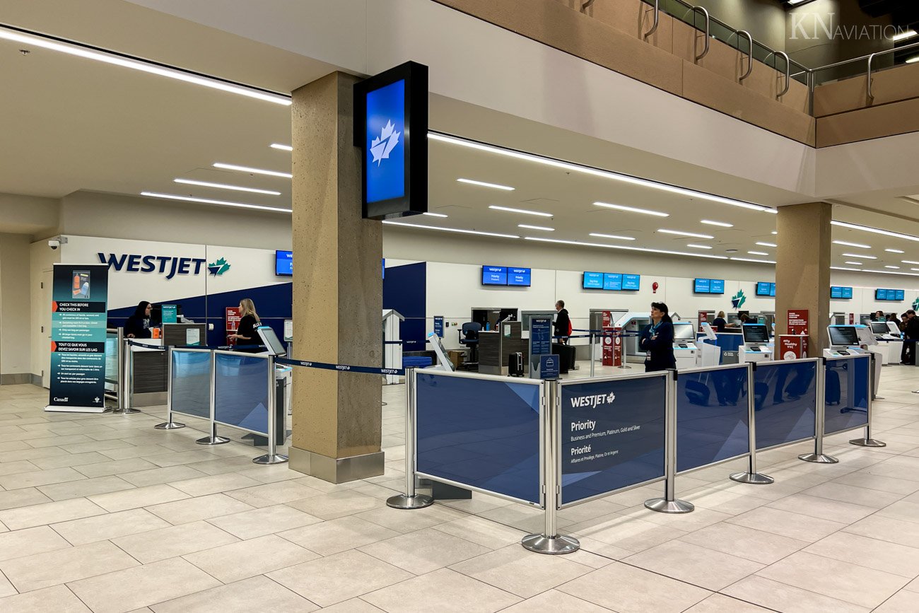WestJet Premium Check-in Counters at Calgary Airport